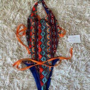 Freedom Rave Wear / Never Lost Swim bodysuit / one piece bathing suit